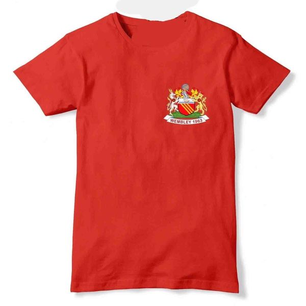 

sport tee shirts short sleeve retro footballer 1963 wembley manchester t shirt united shirt funny t shirts for men