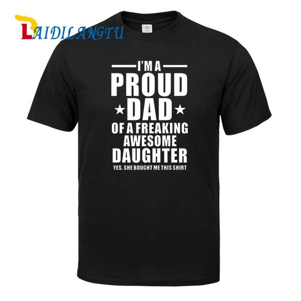 

summer funny i'm a proud dad of freaking awesome daughter joke gift short sleeve fashion clothing sport hooded sweatshirt hoodie men t