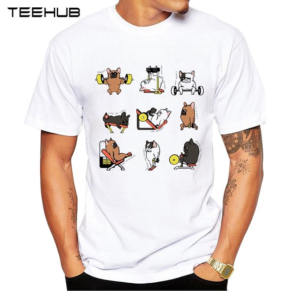 

teehub leg day with french bulldog print t shirt fashion dachshund otter design t shirt short sleeve sport hooded sweatshirt hoodie