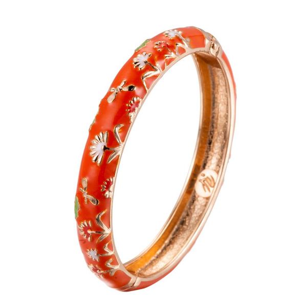 

living coral flower bracelet jewelry fashion bangle vintage vacation accessories women's cute girl's orange birthday 55a120, Black