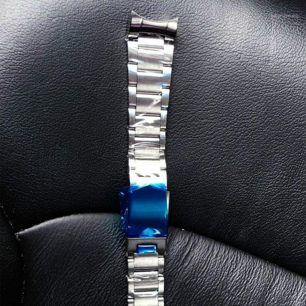 Assista Bands 22 Banda de pulseira de aço inoxidável Banda de pulseira de pulseira Links sólidos Silver para 41mm Men's Watch1