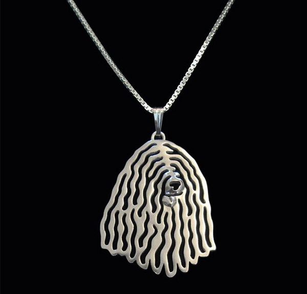 

pendant necklaces drop -bergamasco shepherd necklace, Silver