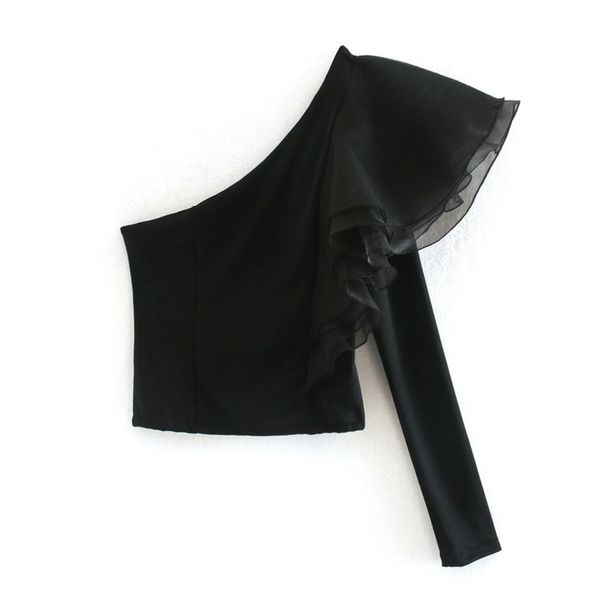 

decoration wind fall layered y bottom black women's tight lace long sleeve t-shirt, Black;gray