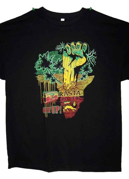 

reggae rasta power us screen printed cotton t-shirts - gifts (rrts25c z) sport hooded sweatshirt hoodie