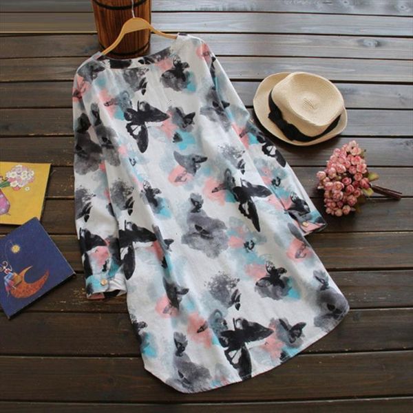 

dresses womens v neck full sleeve butterfly print casual loose beach mini dresses vestidos femininos robe 2020 new designer clothes, Black;gray