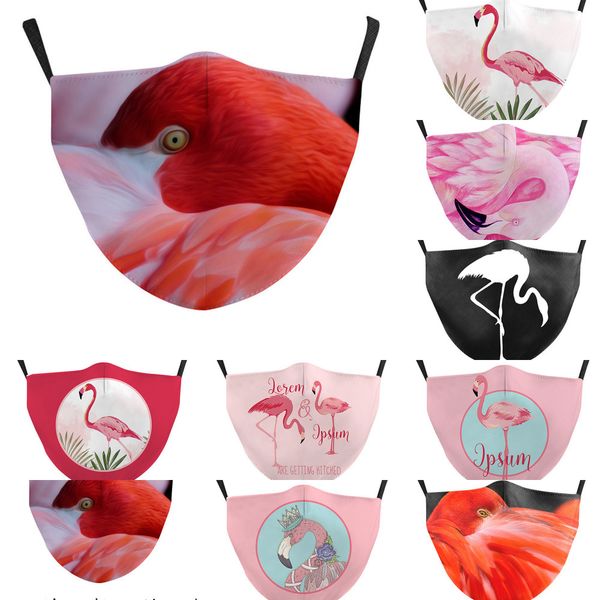 

fashion 3d swan partten digital printing washable protective anti-dust polyester face mask for 8 nq272