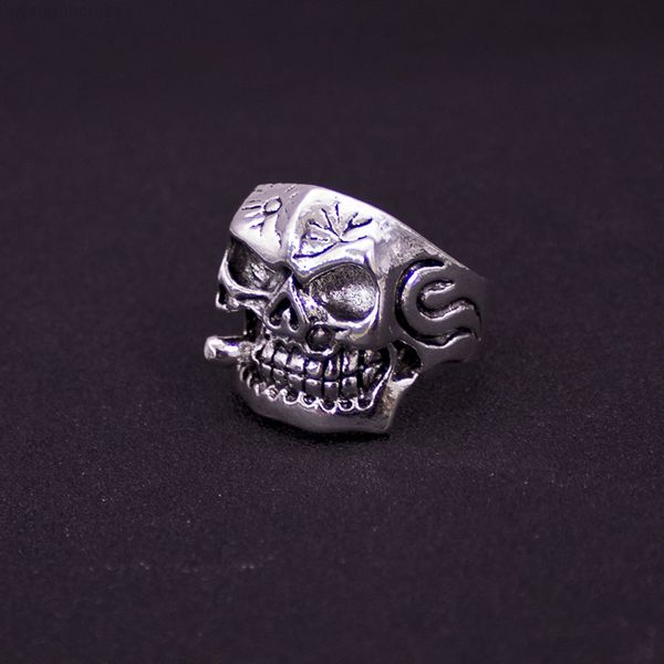 

wholesale mixed10factory quality gothic punk assorted lots skull style bikers men's vintage tibetan si, Golden;silver