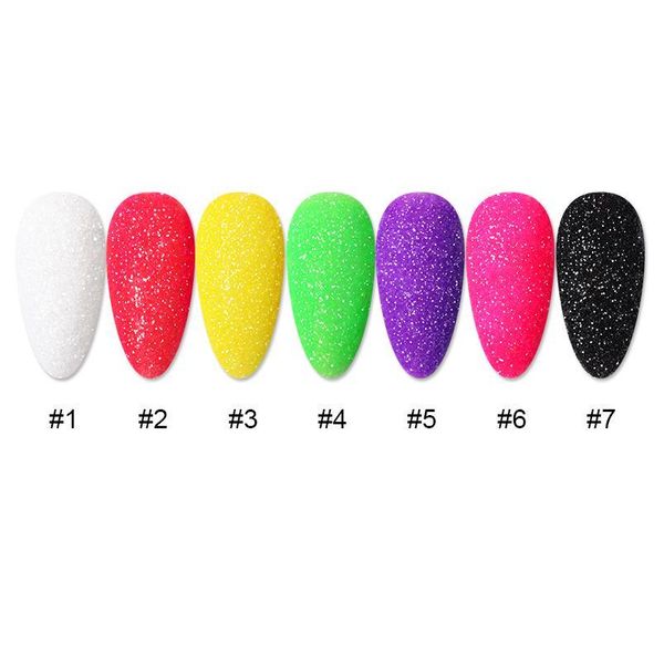 

1 box granulated sugar powder black white green colorful 1g holo-graphic glitters nail powder nail art de jlldxa, Silver;gold