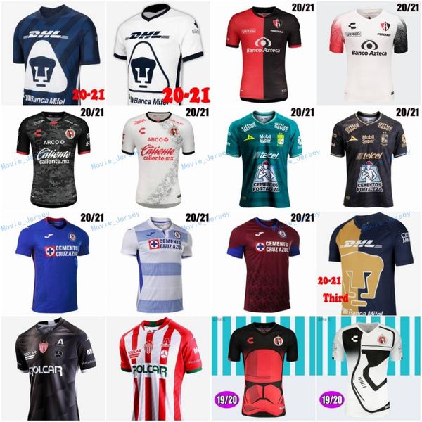 

2020-2021 mexico liga xolos de tijuana home away soccer jerseys 21 20 cruz azul atlas leon necaxa morelia pachuca unam football shirts, Black;yellow