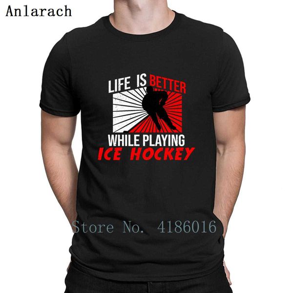 

хоккеист хоккей t shirt хлопок графический plus размер 5xl пользовательские обычная юмор оригинал спринг рубашка спорта с капюшоном толстовк