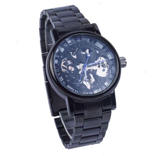 

leisure atmospheric hollow new perspective mechanical automatic fashion luminous vacuum men's watch 2021rjpv, Slivery;brown