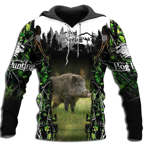

drop production hog ​​hunting animal 3d все на печатных мужские толстовки хараджуку мода толстовка моды унисекс повседневная пуловер kj033, Black