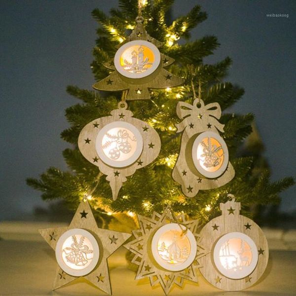 Decorações de Natal 5pcs/lote árvore para casa Kerst Decoratie Light Illuminate Star Kerstboom Decor1