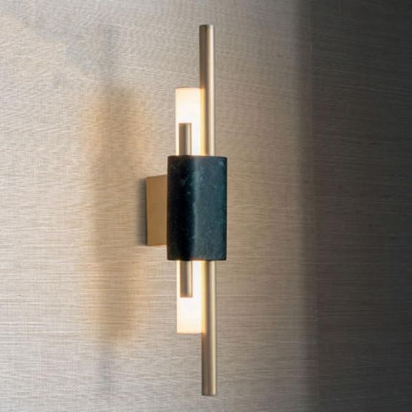 

led new wall lamp designer minimalist copper wall lamp modern creative marble metal villa aisle lights decorative lighting