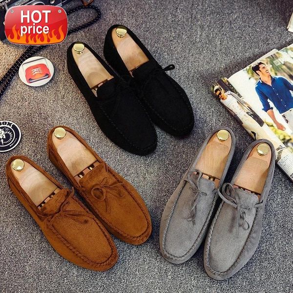 

hkxn 2020 spring new korean frosted beanie shoes loafers men breathable casual lazy flat man shoes sneakers men t02 #mz21