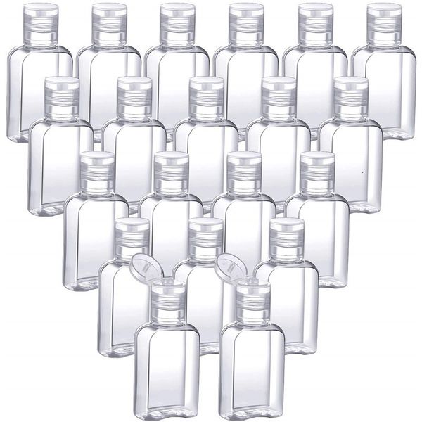 

30ml/1 oz clear refillable flip-bottles empty plastic transparent gel bottle for travel outdoor business trip