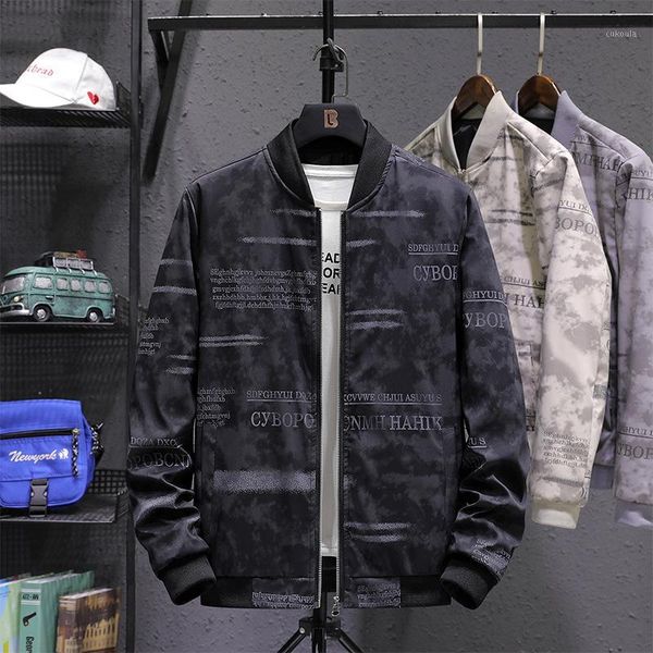 

2020 spring mens casual jacket large size men pilot bomber jacket male cotton clothing basebal jackets zipper plus size 8xl1, Black;brown