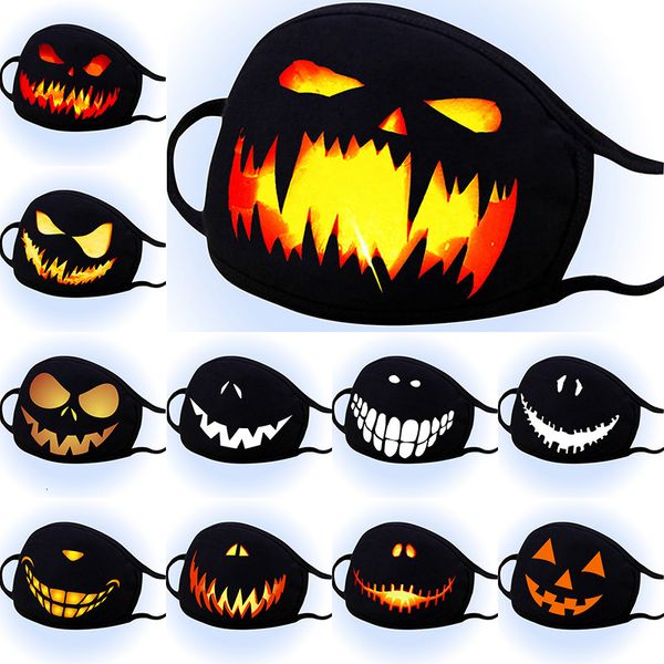 

halloween mugface black cotton fashion face mask face mouth masks anti-dust protection alike personalized printed washable cotton masks