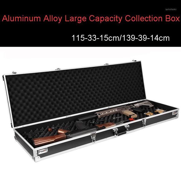 

long tool case locked large rectangular receiving box flat storage iron box aluminum alloy super large capacity collection1