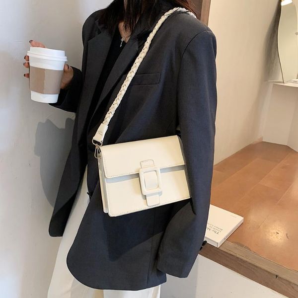 

solid color shoulder messenger bag women handbags totes bags fashion casual pu leather crossbody bags clutch bag