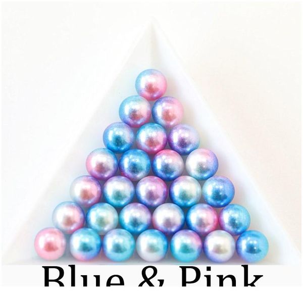 

3/4/6/8/10/12mm rainbow color abs imitation pearl bead no hole loose beads for jewelry making crafts decoration diy ac bbykdk