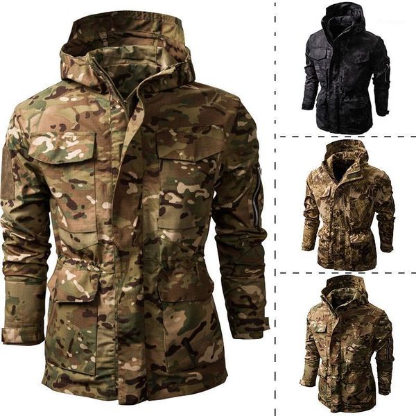 

new mens camouflage jacket hoody windbreaker tactical jacket men waterproof coat outdoor clothing1, Black;brown
