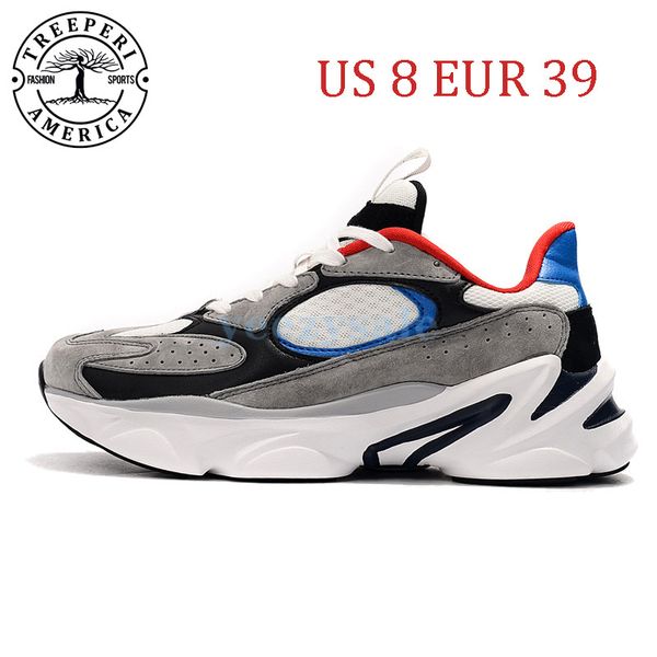 

new us 8 eur 39 treeperi fashion chunky 5.0 running shoes grey multi men sports sneakers wholesale