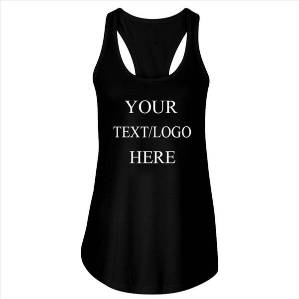 

custom tank your own words logo p and design personalized tank create your own style, White