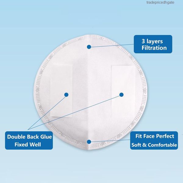 

3-layer 50pcs/box usa disposable non-woven bacterial 96% filtle face mask replacement anti-dust filter pad