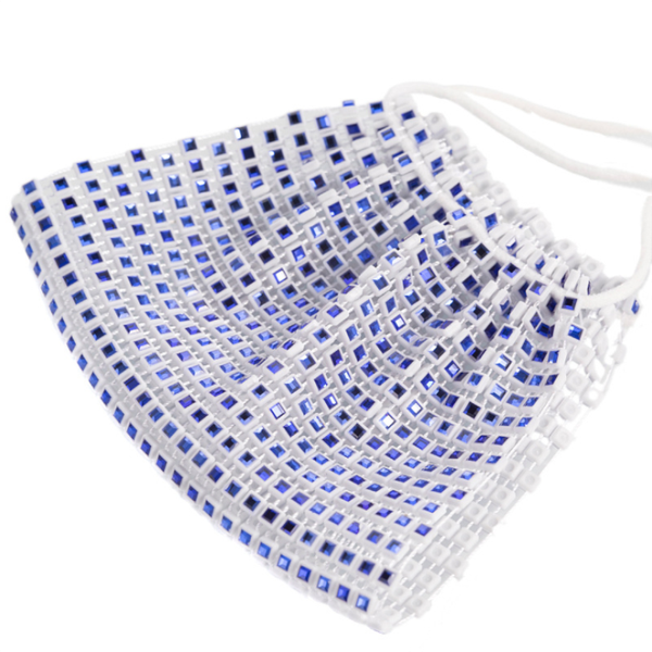 

washable flash diamond rhinestone mask net celebrity nightclub bungee party decoration breathable mask