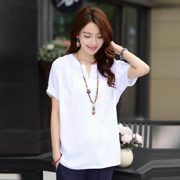 

2021 shirt women clothes fashion brow fashion cotton ladies tee shirt, White