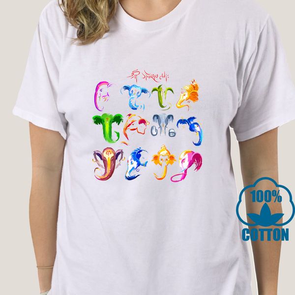

3672a mens tshirt ganesha print clothes new deity men t shirt short sleeve t shirts white elephant god tees sport hooded sweatshirt hoodie