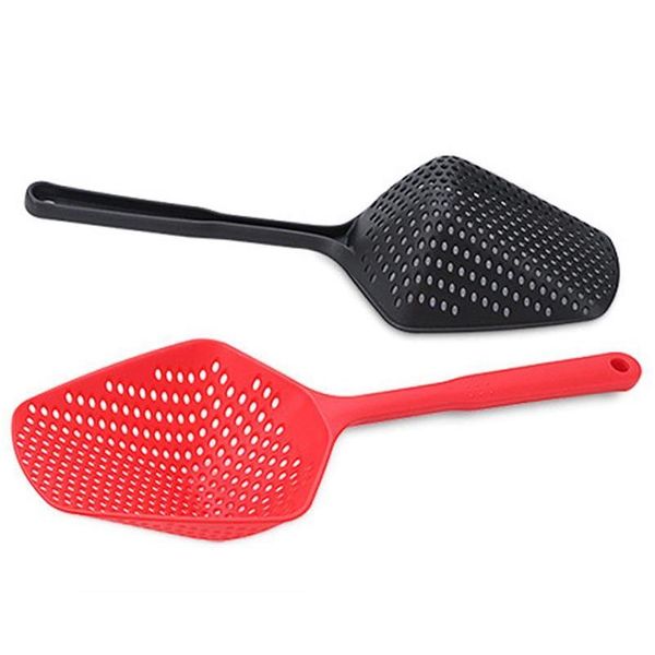 

plastic shovels vegetable strainer scoop nylon spoon large colander soup filter pasta heat resistant strainer kitchen jllcfh home003