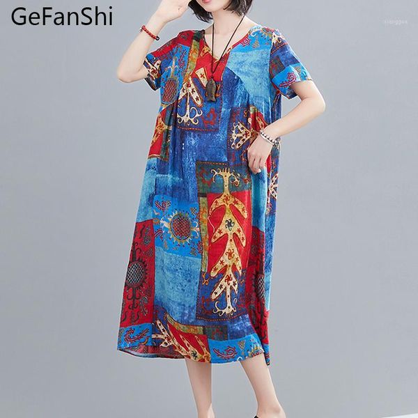 

fashion printed dress womens summer sundress 2020 casual short sleeve v-neck vestidos female robe plus size work wear1, Black;gray
