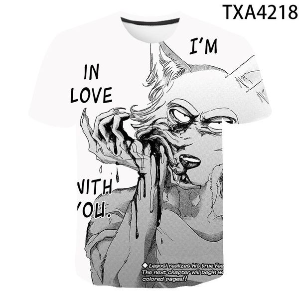 

new beastars boy girl printed cool 3d print shirts anime hippie horror men clothing