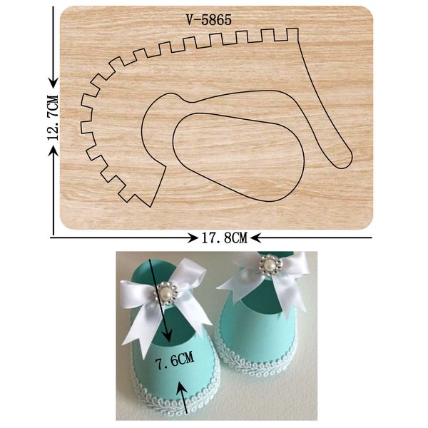 

new shoes wooden dies cutting dies for scrapbooking multiple sizes v-5865 1019