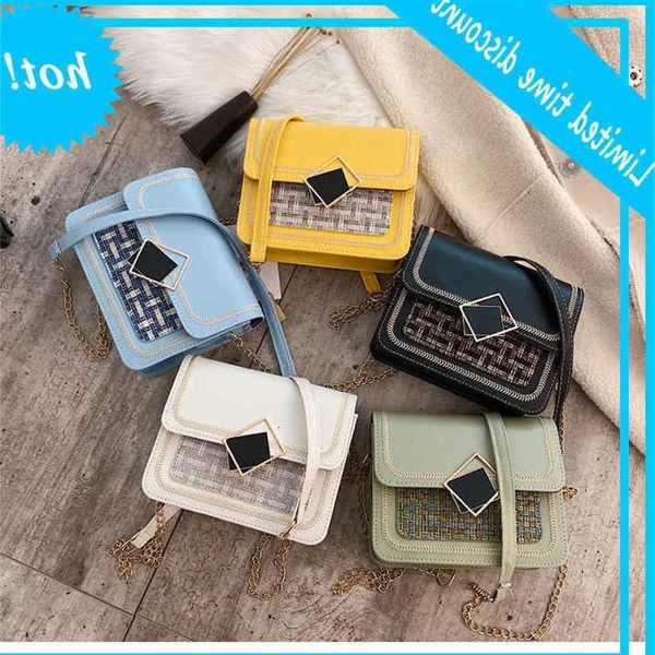 

autumn and winter new korean small square woolen cloth lock women's chain messenger single shoulder bag