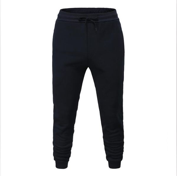 

new men's sport pants style men's long trousers knitted sport pants men close elastic hip hop slim joggers sweatpants 201118, Black