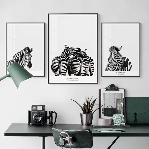 

zebra animals canvas painting wall art picture for living room art poster decoration picture no frame morden print nursery home