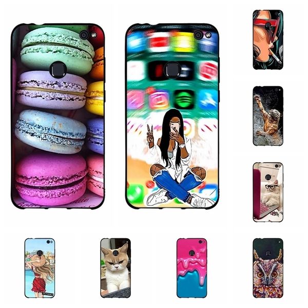 

thin tpu p9 case soft silicone back shell honor8 coque bumper cover for huawei p8 lite