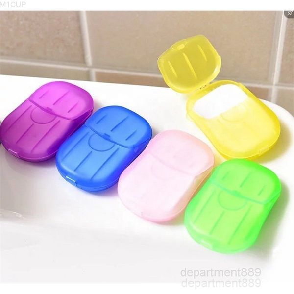 

a-disposable anti dust mini travel washing hand bath cleaning portable boxed foaming soap paper scented sheets gwf1814