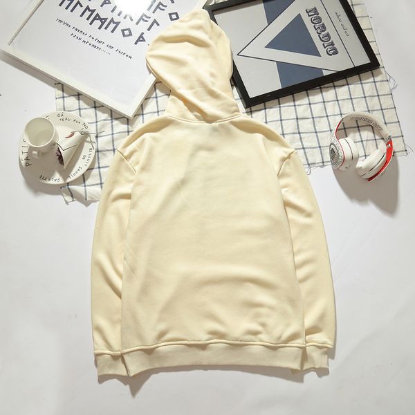 

hoodies mens sweatshirts new fashion italy style pullover hoodies classic letter printed coupe casual couple sweatshirt 4 style, Black