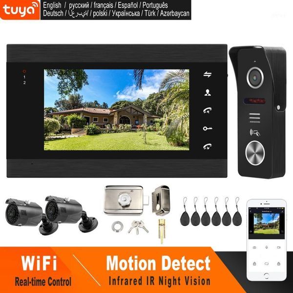 

homefong wifi video intercom wireless door intercom with lock 2 camera app remote unlock real time control access control system1