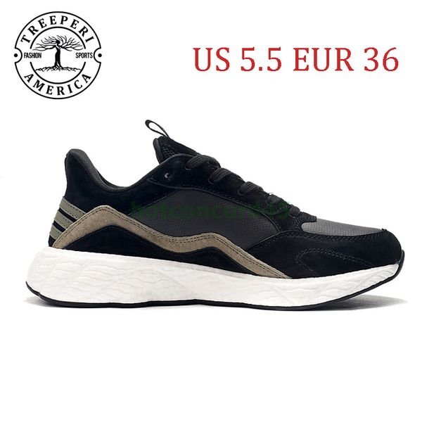 

us 5.5 eur 36 size black olive treeperi basf runner v2 men women running shoes sneakers sport outdoor trainers