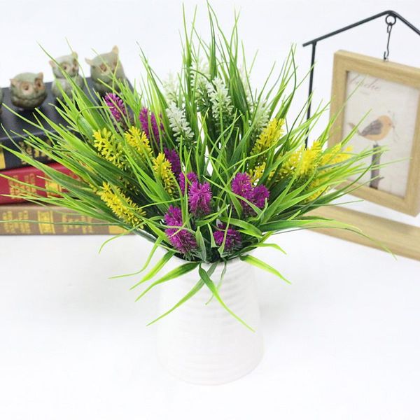 

decorative flowers & wreaths flone 7 branch romantic provence lavender plastic flower artificial grain wedding home simulation