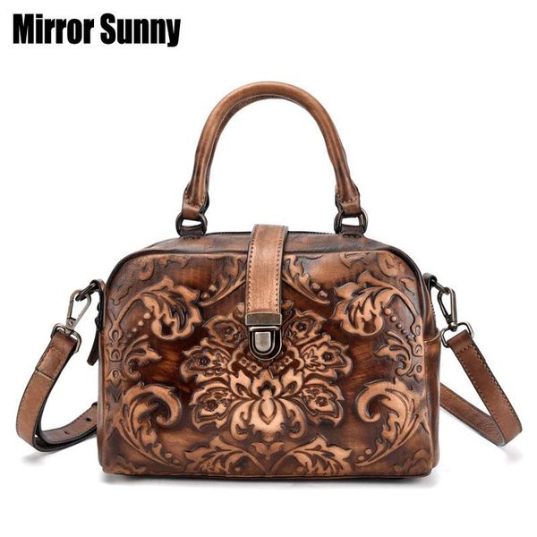 

vintage genuine leather women's handbags shoulder lady's messenger bag luxury designer crossbody bags for women totes women bags