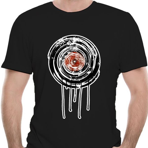 

punk music dj 2018 white vintage record print short sleeve fabric melting retro cartoon 8692a sport hooded sweatshirt hoodie t shirt