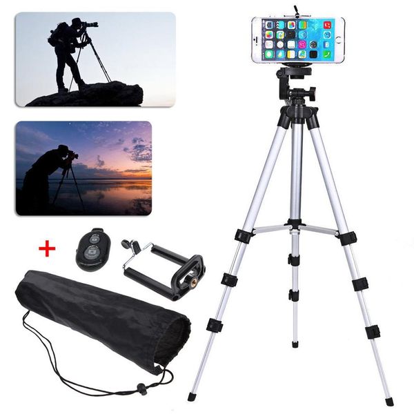 

professional digital camera smartphone tripod holder stand foldable 1 4 screw 360 degree fluid head tripod with phone holder sqclrn