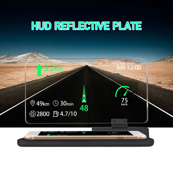 

6 inch universal h6 car head up display projector phone navigation smartphone holder gps hud for any cars