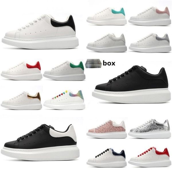

designer casual shoes white real leather luxury shoes women mens genuine velet suede platform flat lace up chaussures black sneakers wholesa